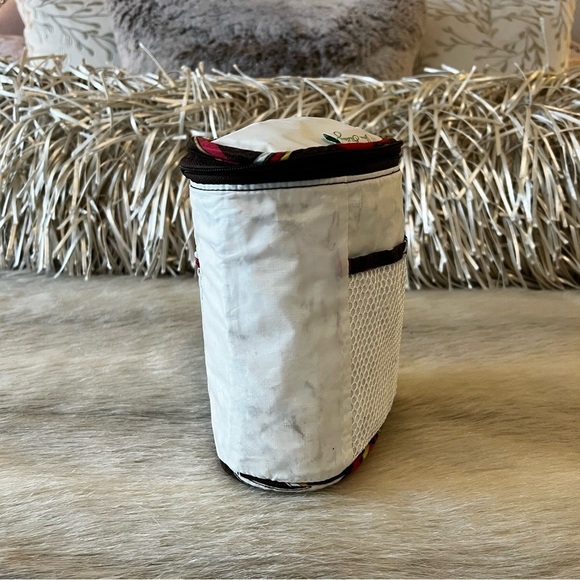 VERA BRADLEY Puccini Cool Keeper Tote Insulated Brown Orange Case Lunch Box Bag - Picture 7 of 11